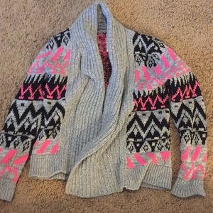 Aztec design cardigan